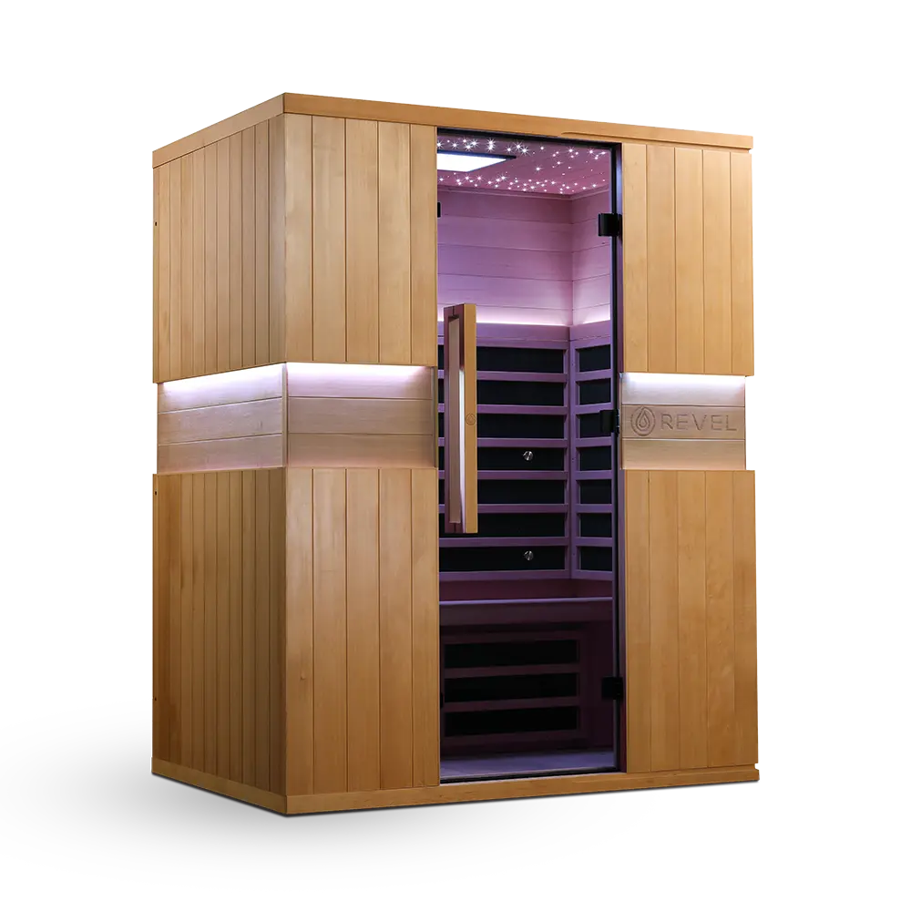 Revel Aura 3P Infrared Sauna with Glacier Solo Ice Bath and 1HP Chiller - Image 8