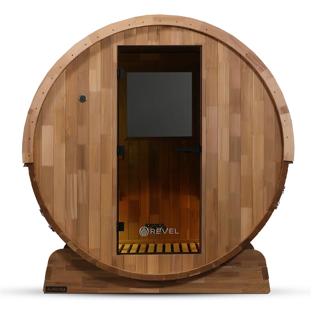 Revel Aurora - 2 Person Traditional Cedar Barrel Sauna - Next Gen - Image 29