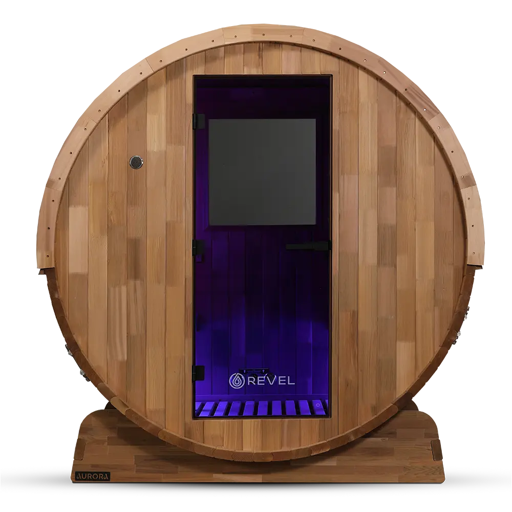 Revel Aurora - 2 Person Traditional Cedar Barrel Sauna - Next Gen - Image 33