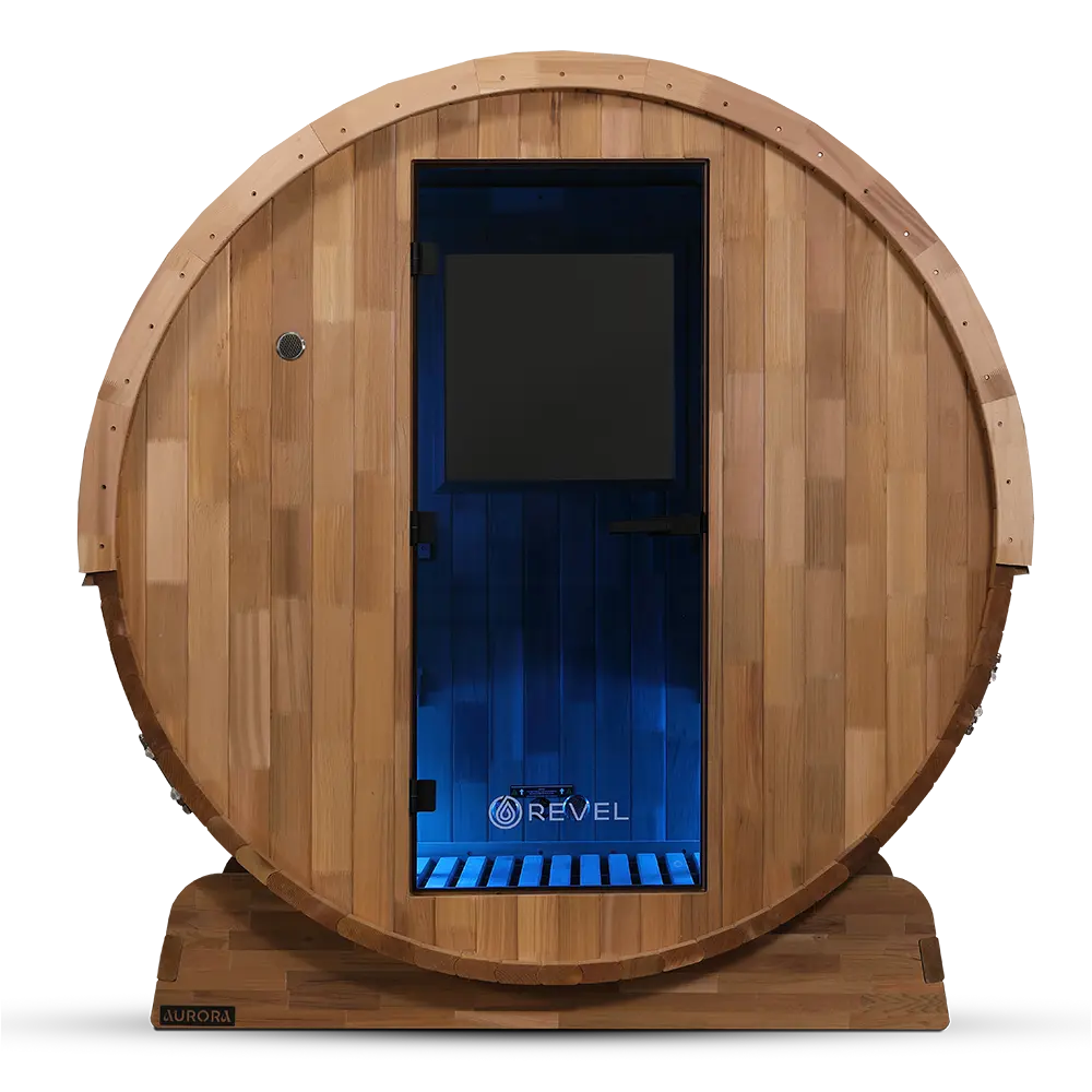 Revel Aurora - 2 Person Traditional Cedar Barrel Sauna - Next Gen - Image 36