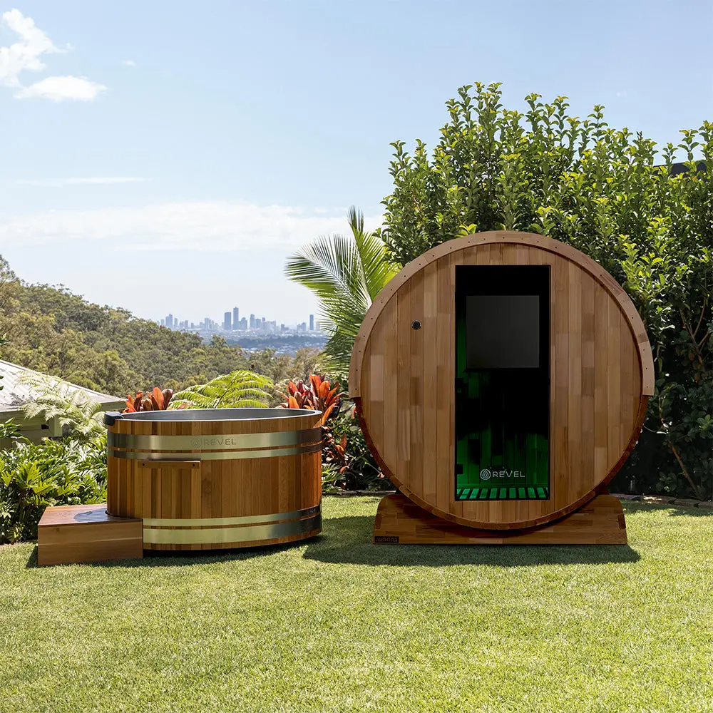 Revel Aurora - 2 Person Traditional Cedar Barrel Sauna - Next Gen - Image 5