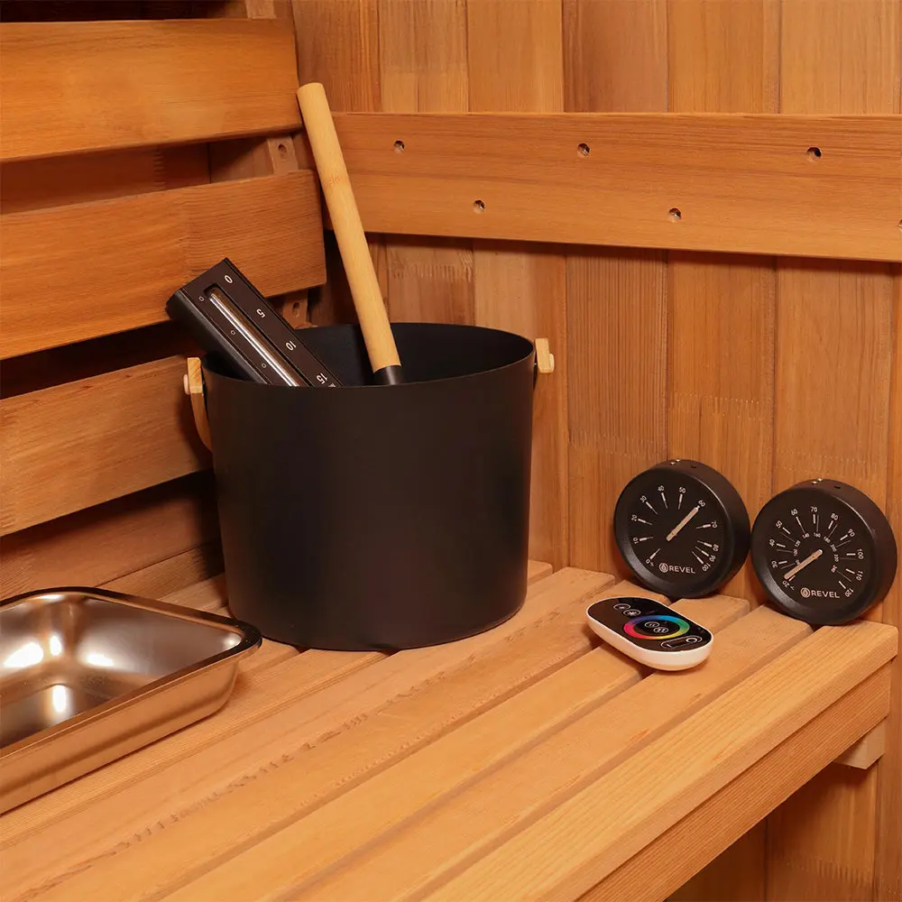 Revel Aurora - 2 Person Traditional Cedar Barrel Sauna - Next Gen - Image 9
