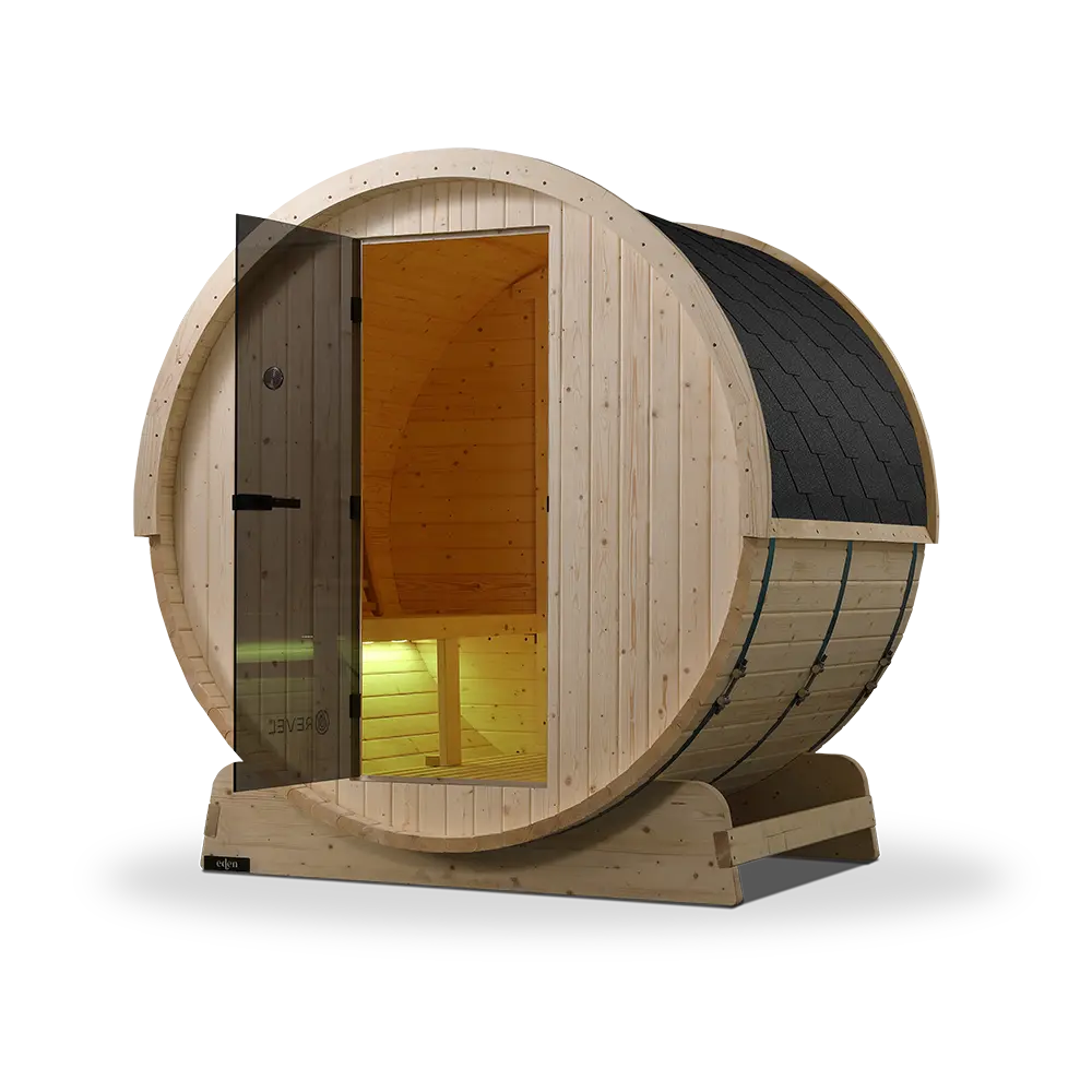 Revel Eden - 4 Person Traditional Barrel Sauna - Image 32