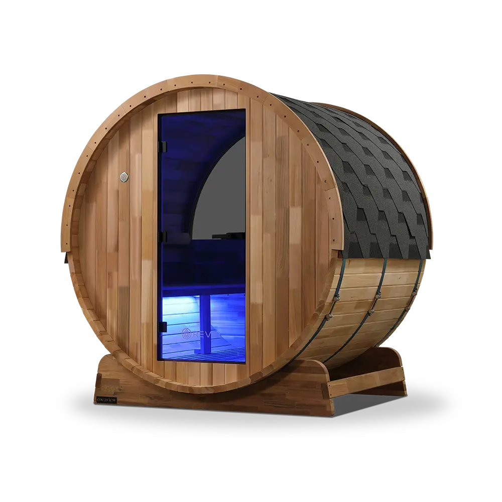 Revel Edenview - 4 Person Traditional Cedar Barrel Sauna - Image 10