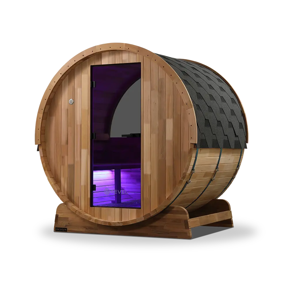 Revel Edenview - 4 Person Traditional Cedar Barrel Sauna - Image 11