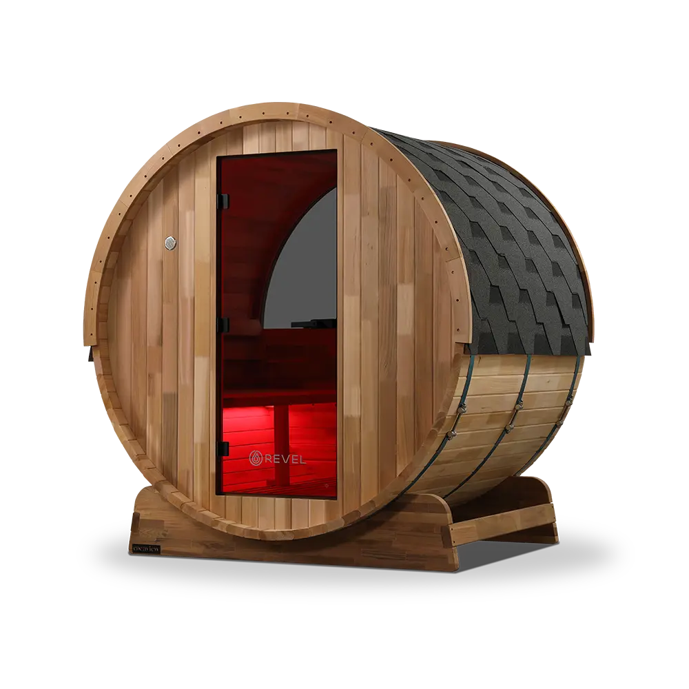 Revel Edenview - 4 Person Traditional Cedar Barrel Sauna - Image 12