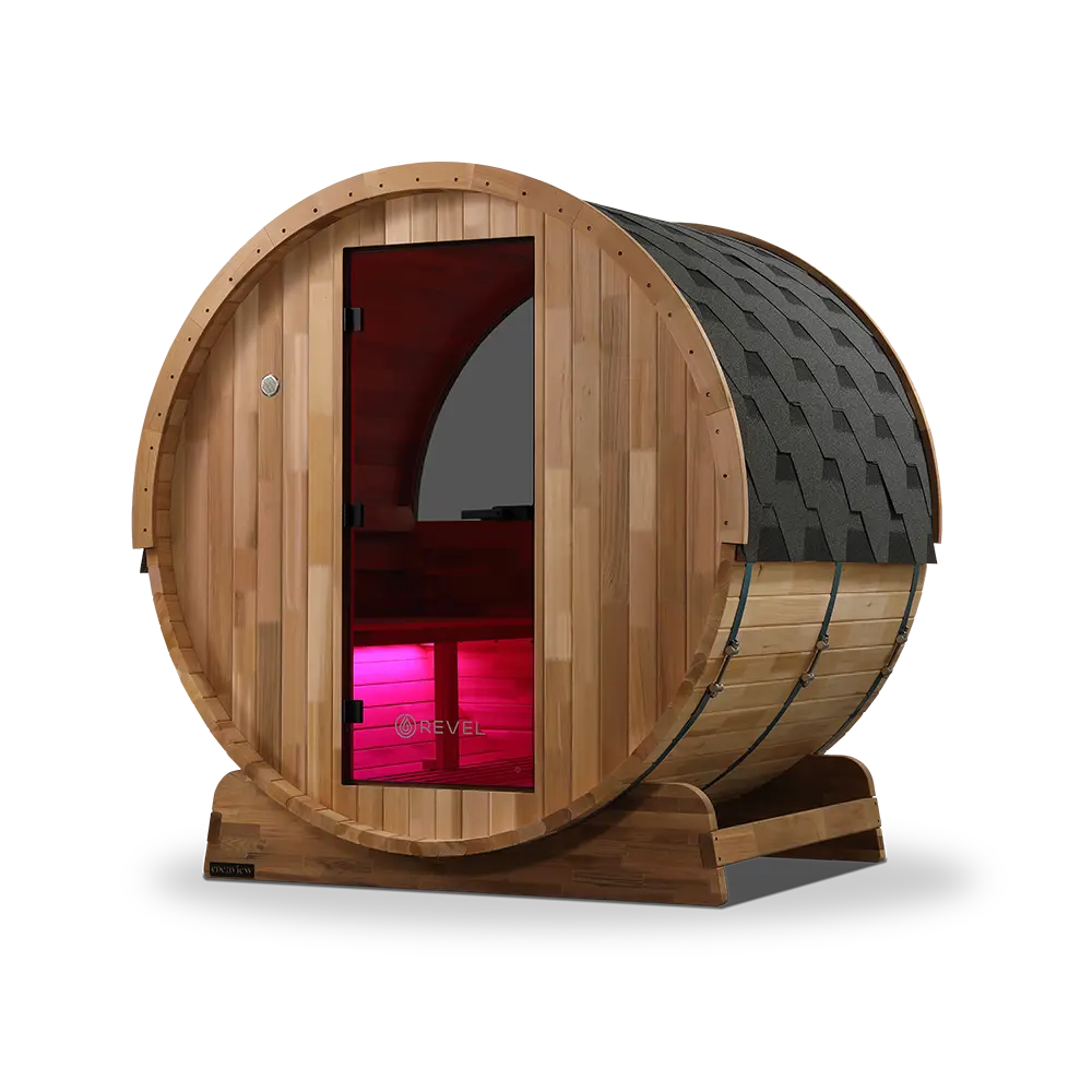 Revel Edenview - 4 Person Traditional Cedar Barrel Sauna - Image 13