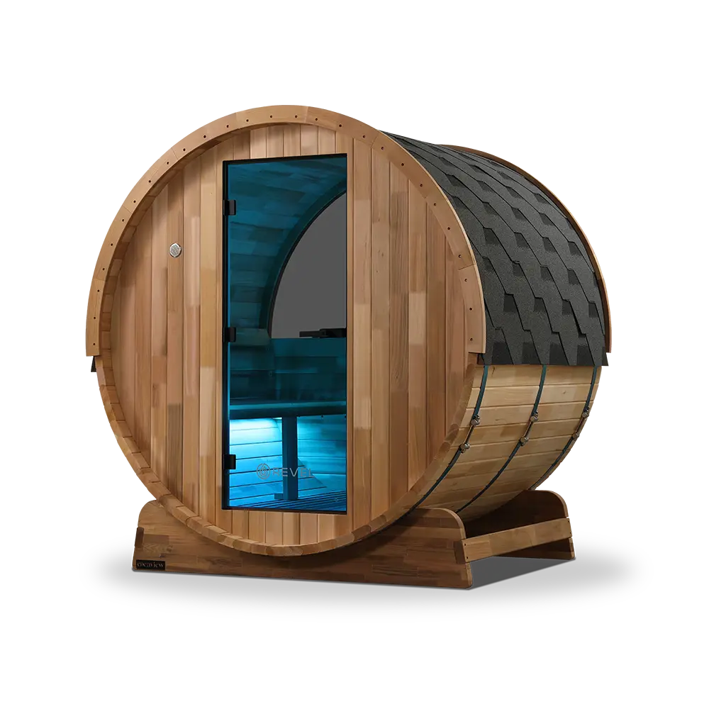 Revel Edenview - 4 Person Traditional Cedar Barrel Sauna - Image 14