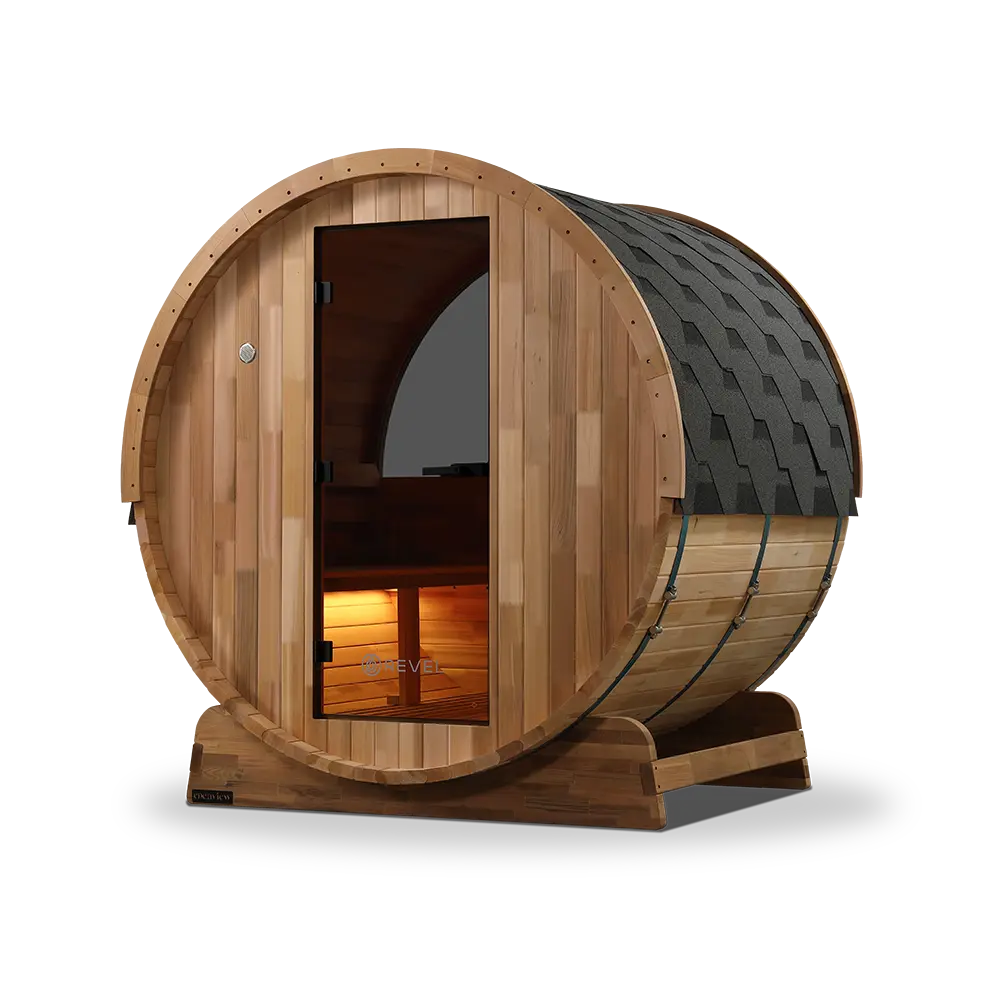 Revel Edenview - 4 Person Traditional Cedar Barrel Sauna - Image 15