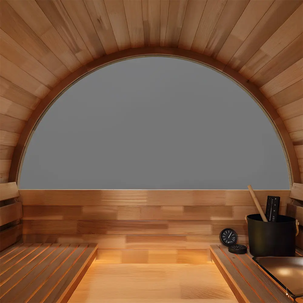 Revel Edenview - 4 Person Traditional Cedar Barrel Sauna - Image 16