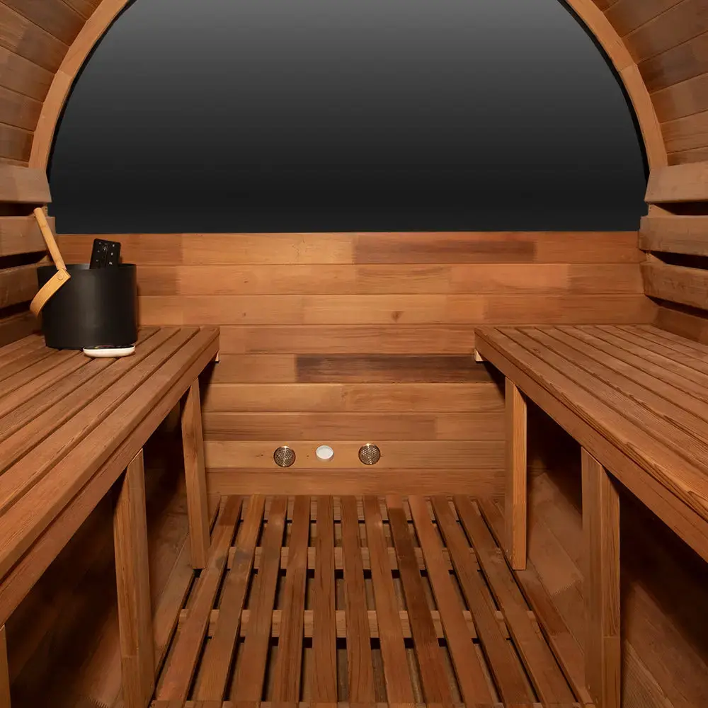 Revel Edenview - 4 Person Traditional Cedar Barrel Sauna - Image 19