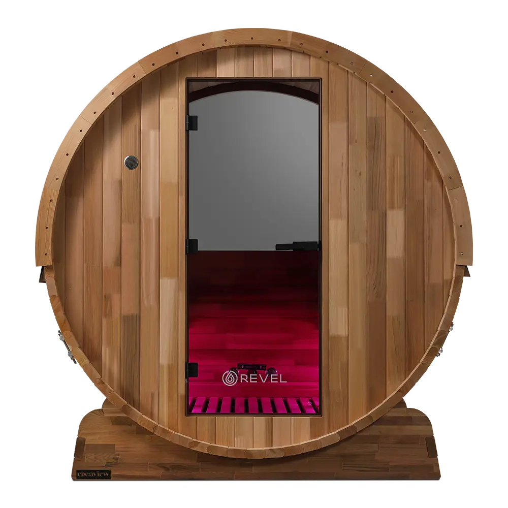Revel Edenview - 4 Person Traditional Cedar Barrel Sauna - Image 30