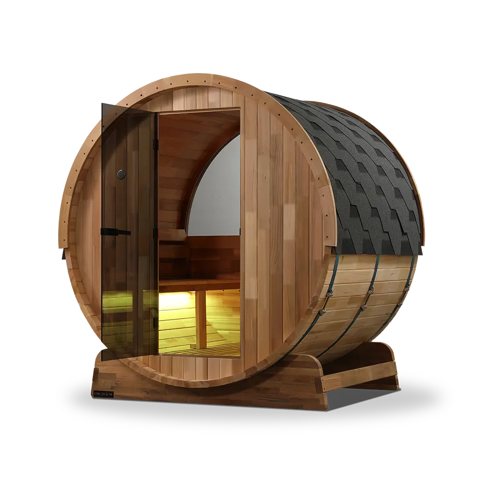 Revel Edenview - 4 Person Traditional Cedar Barrel Sauna - Image 6