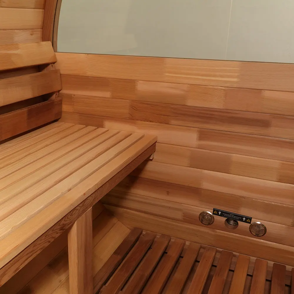 Revel Edenview - 4 Person Traditional Cedar Barrel Sauna - Image 7