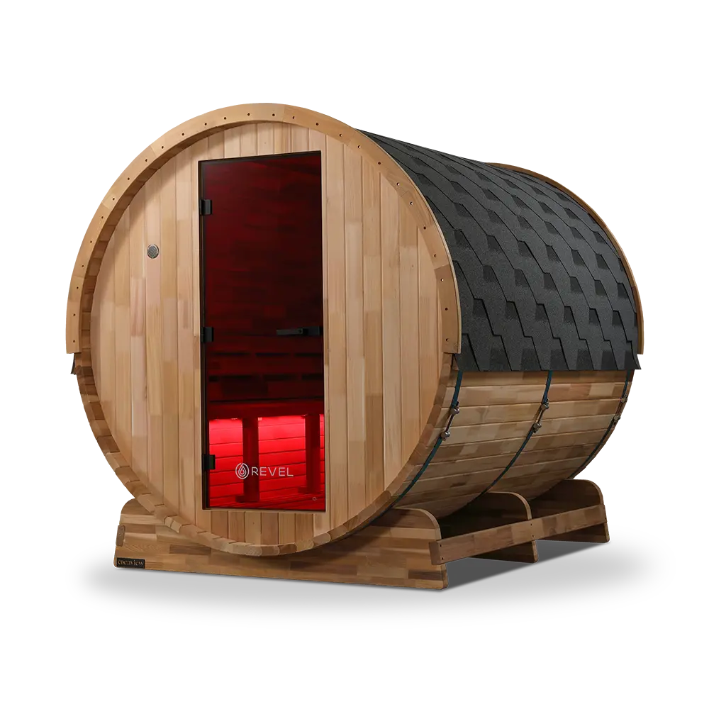 Revel Edenview - 8 Person Traditional Cedar Barrel Sauna - Image 13