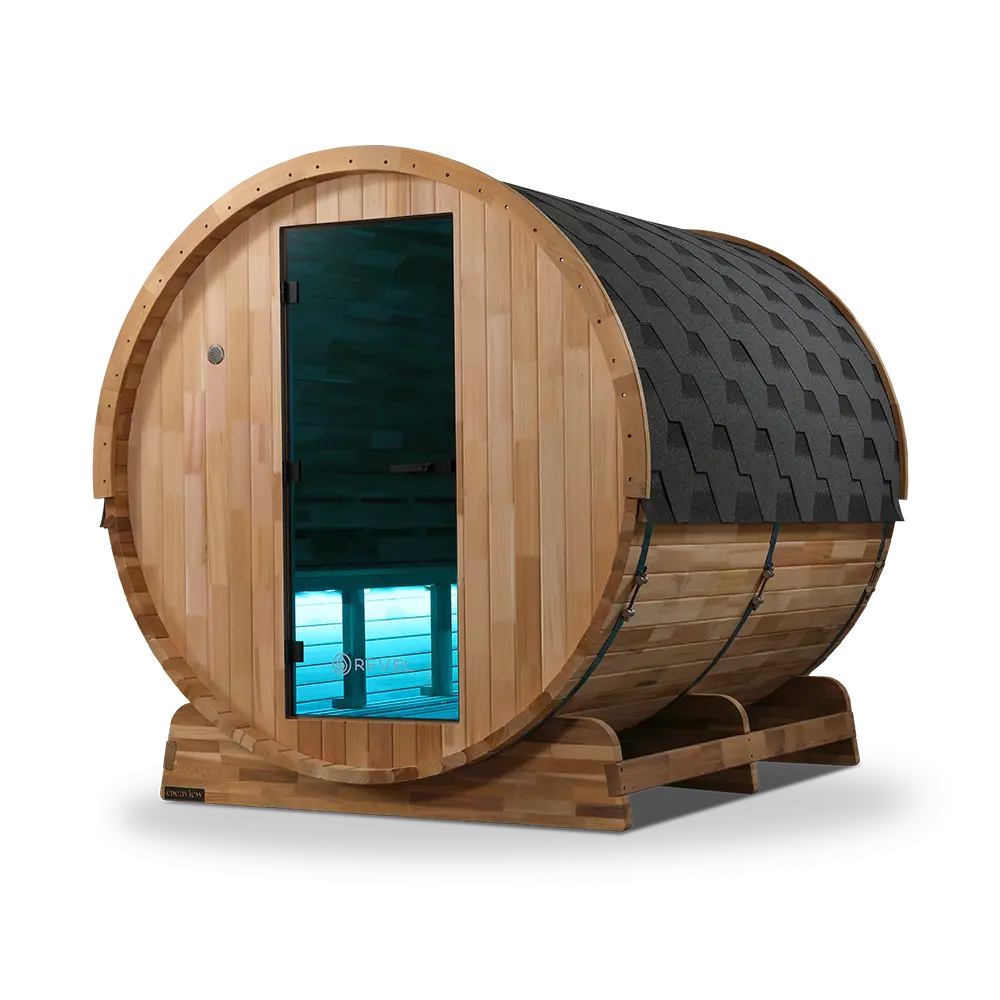 Revel Edenview - 8 Person Traditional Cedar Barrel Sauna - Image 14