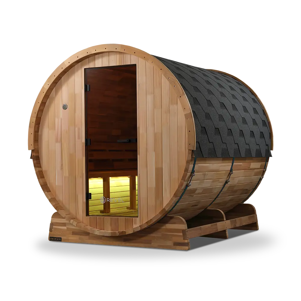 Revel Edenview - 8 Person Traditional Cedar Barrel Sauna - Image 15