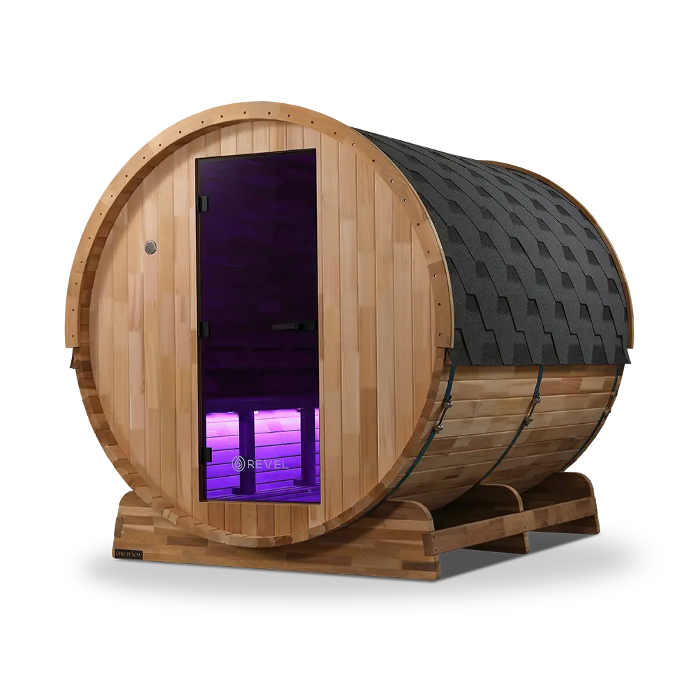 Revel Edenview - 8 Person Traditional Cedar Barrel Sauna - Image 16