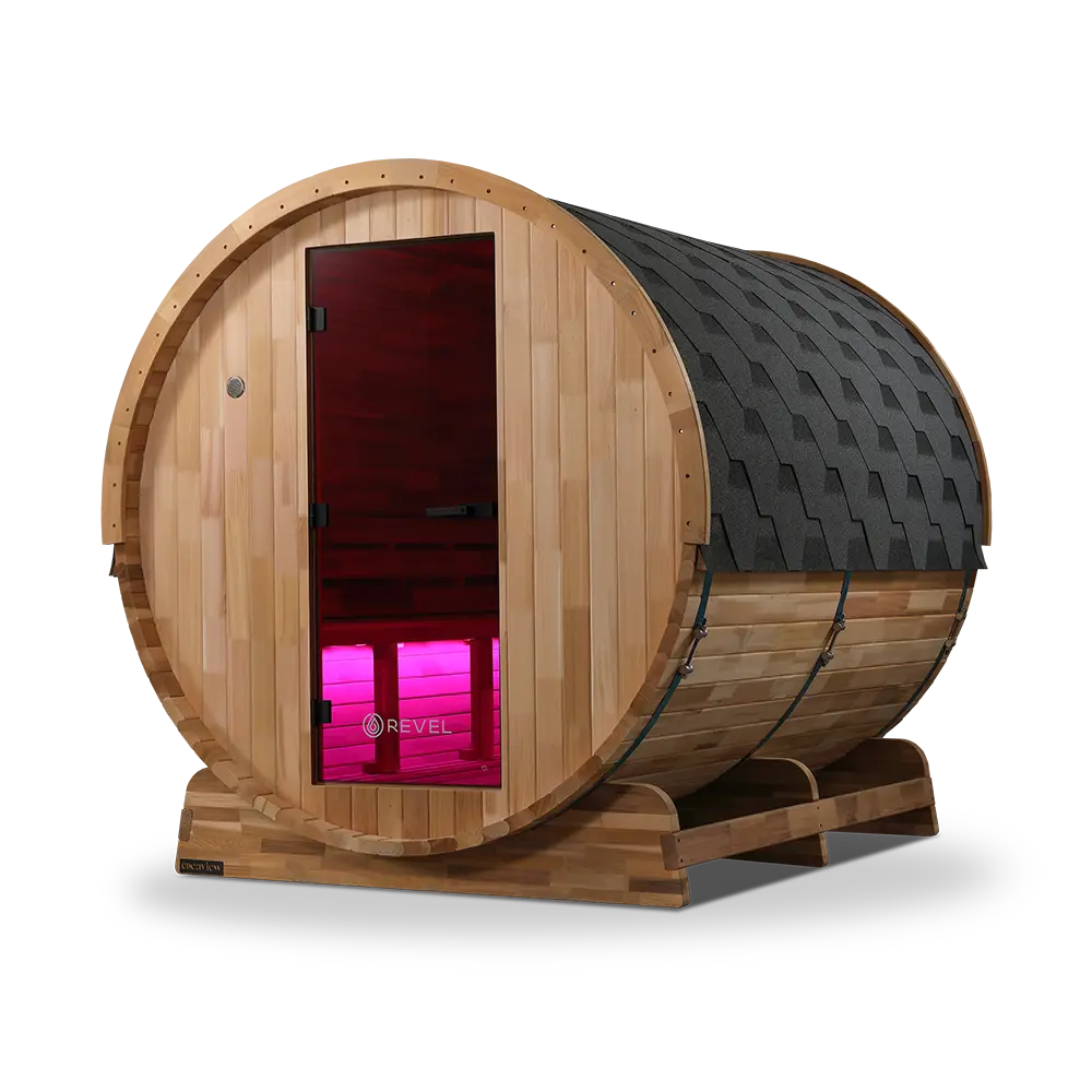 Revel Edenview - 8 Person Traditional Cedar Barrel Sauna - Image 17