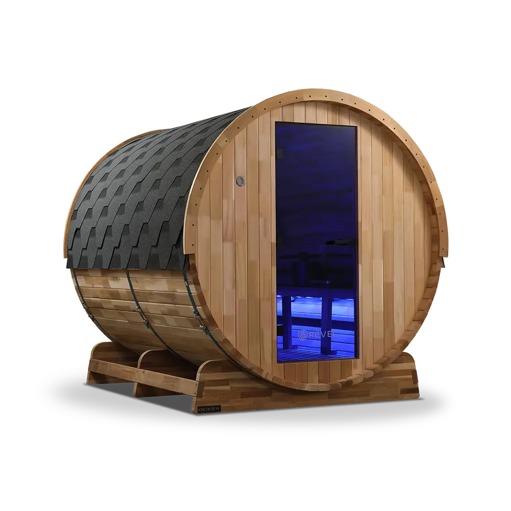 Revel Edenview - 8 Person Traditional Cedar Barrel Sauna - Image 19