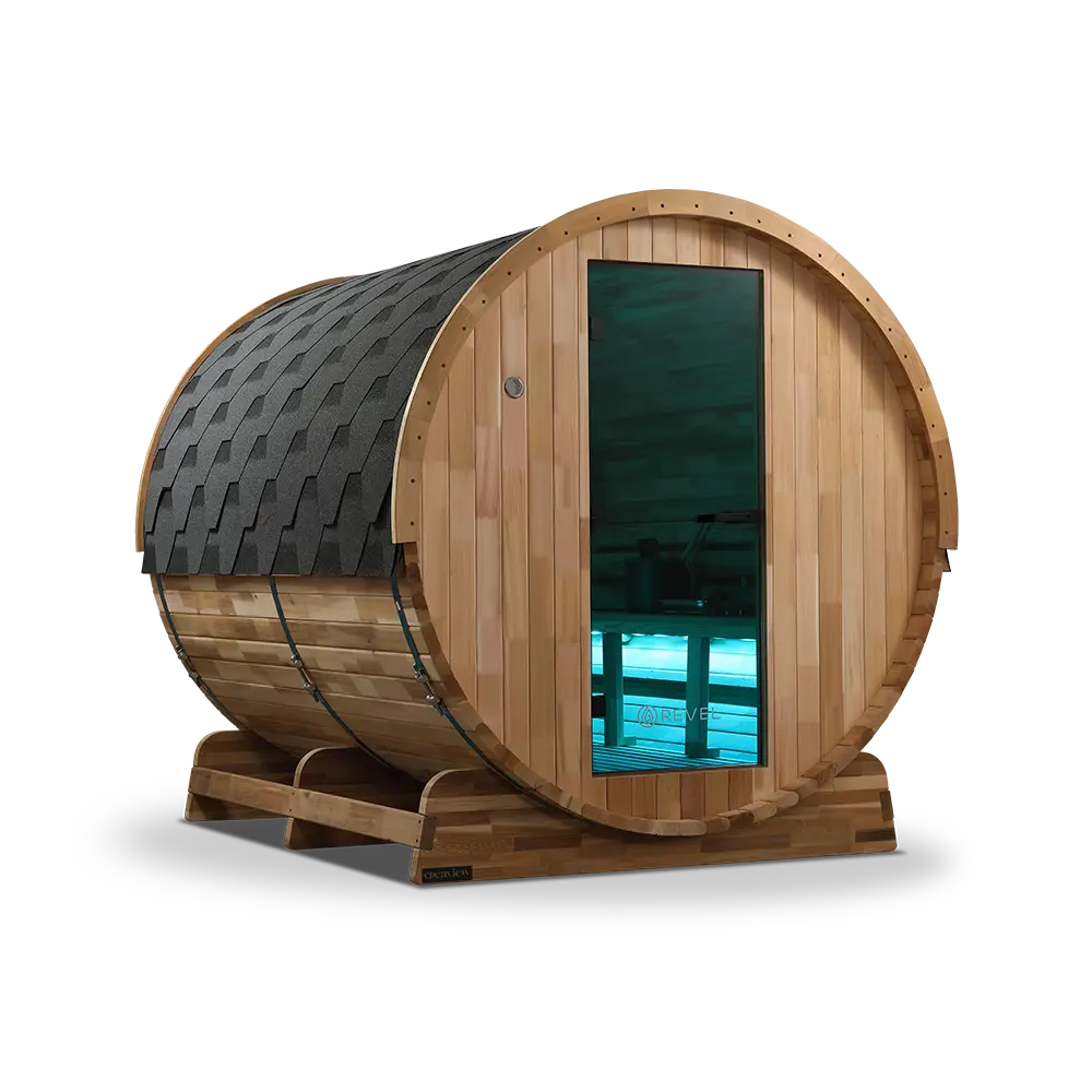 Revel Edenview - 8 Person Traditional Cedar Barrel Sauna - Image 20