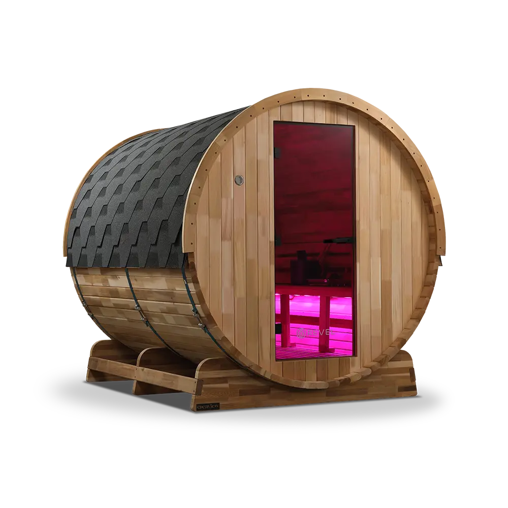 Revel Edenview - 8 Person Traditional Cedar Barrel Sauna - Image 21