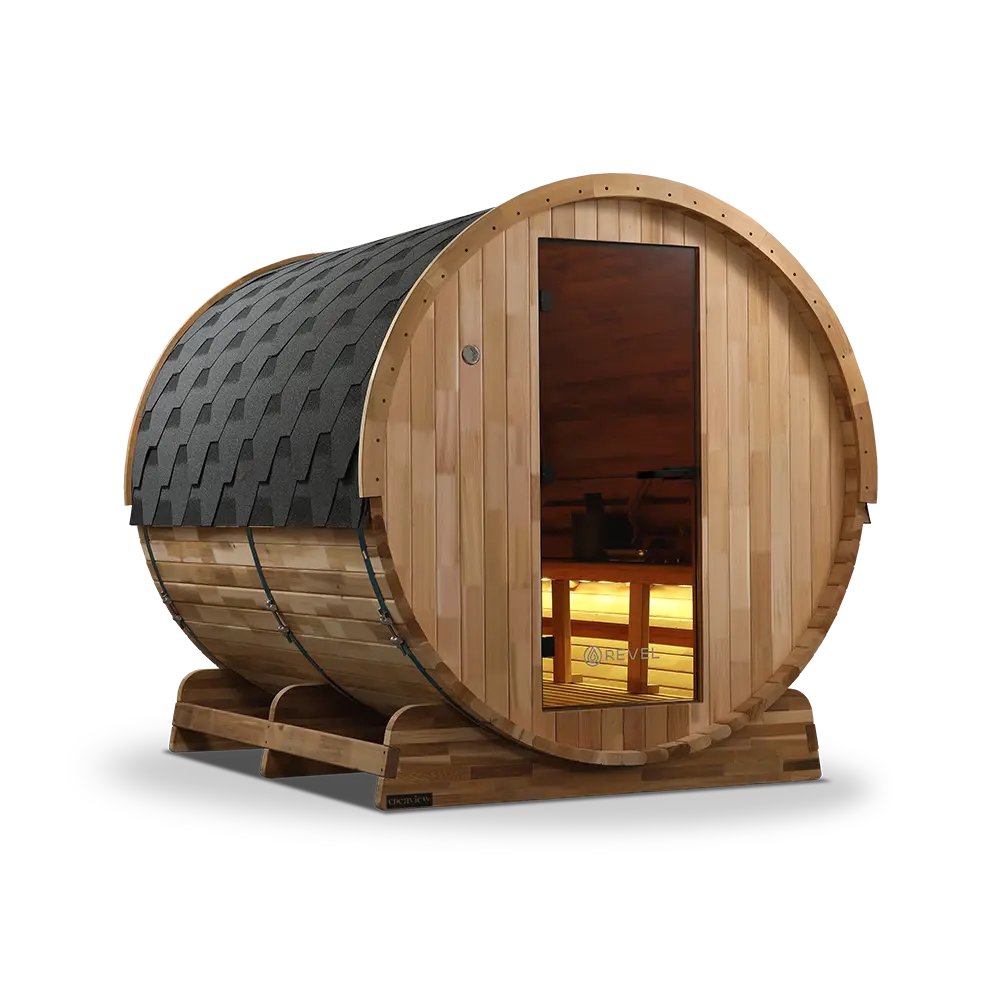 Revel Edenview - 8 Person Traditional Cedar Barrel Sauna - Image 22