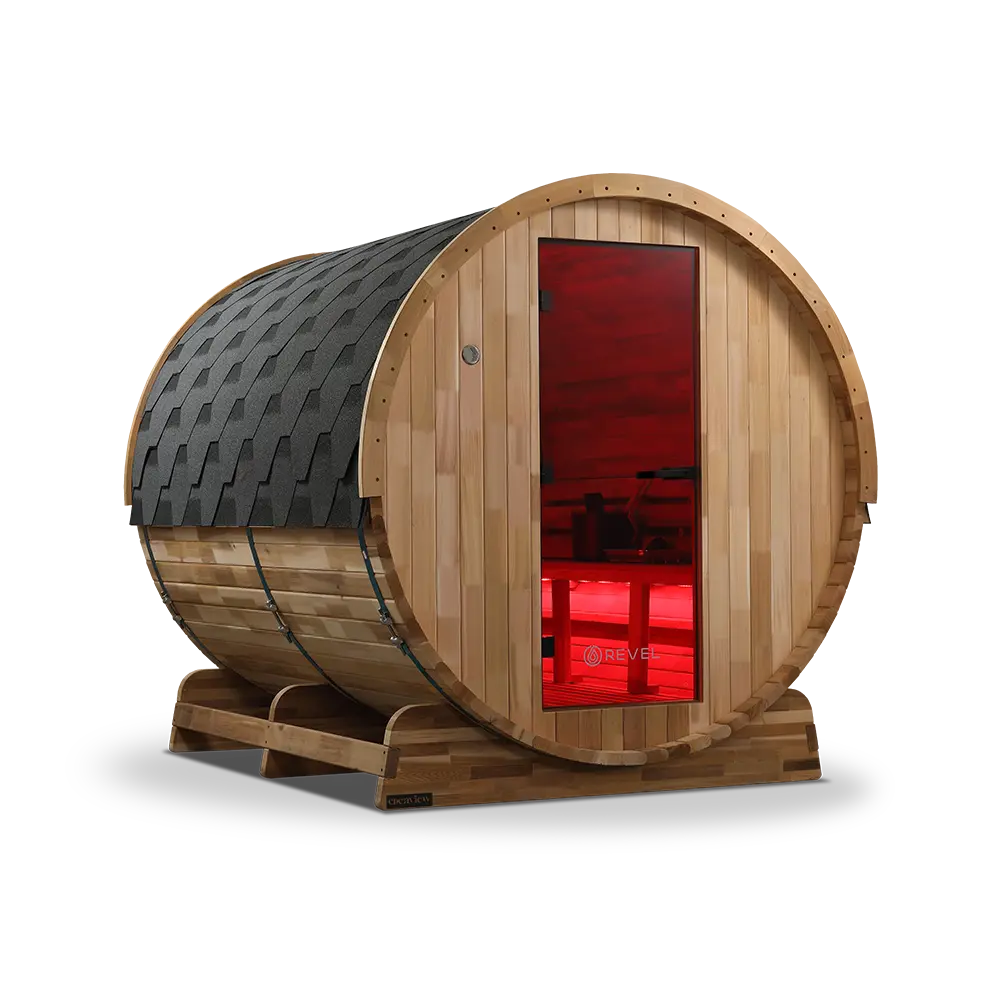 Revel Edenview - 8 Person Traditional Cedar Barrel Sauna - Image 23