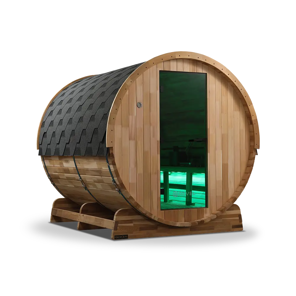 Revel Edenview - 8 Person Traditional Cedar Barrel Sauna - Image 24