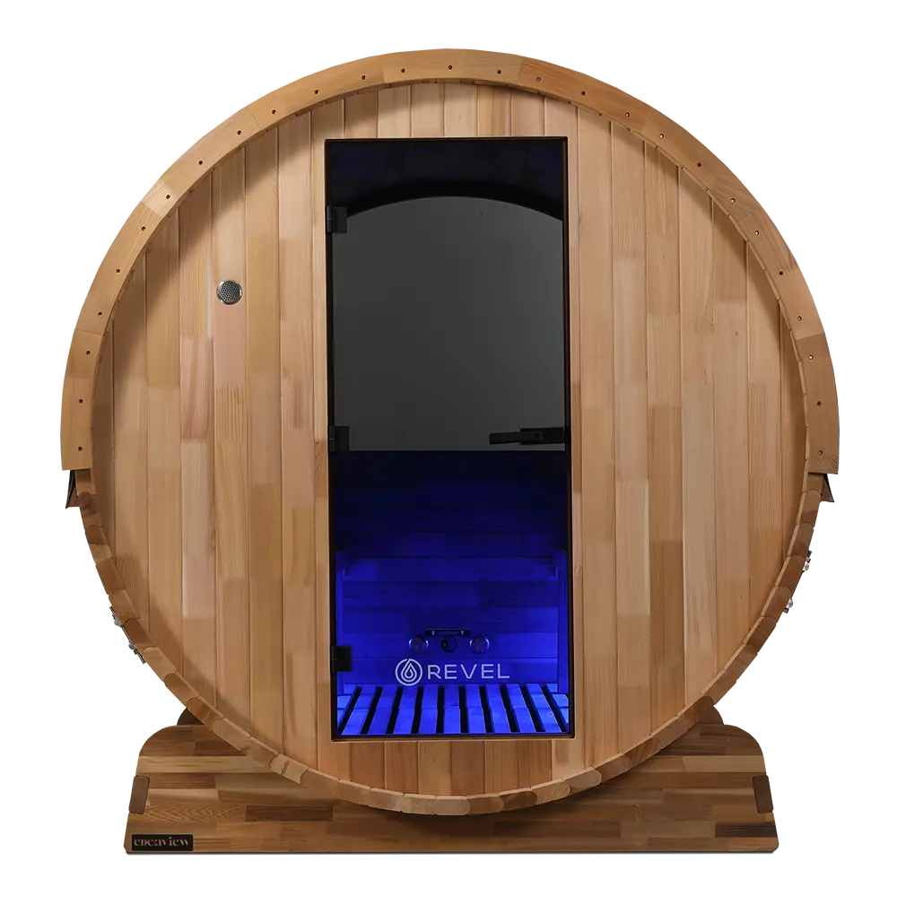 Revel Edenview - 8 Person Traditional Cedar Barrel Sauna - Image 27