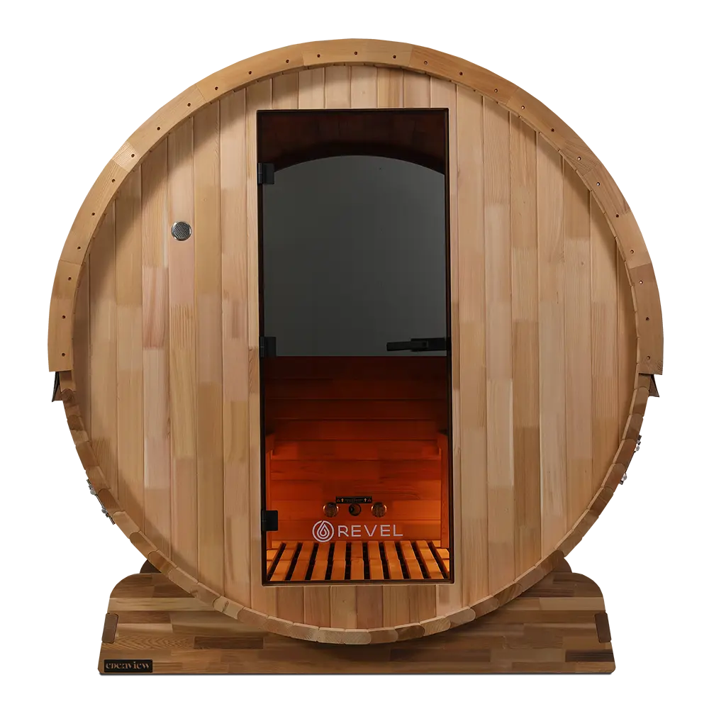 Revel Edenview - 8 Person Traditional Cedar Barrel Sauna - Image 31