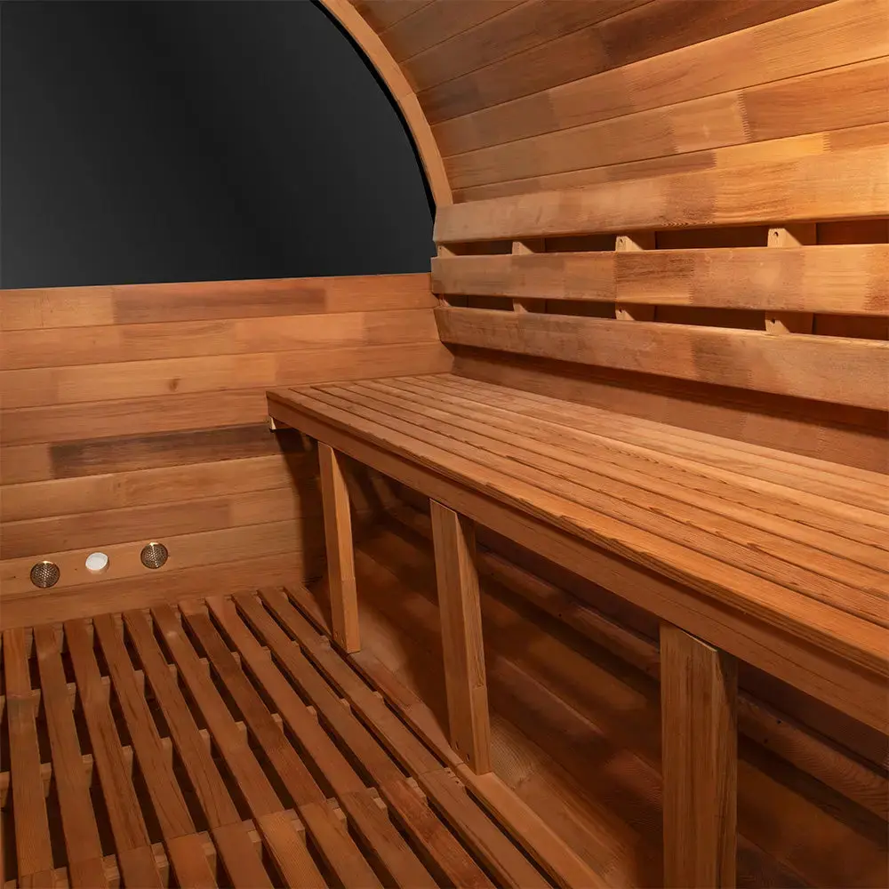 Revel Edenview - 8 Person Traditional Cedar Barrel Sauna - Image 8