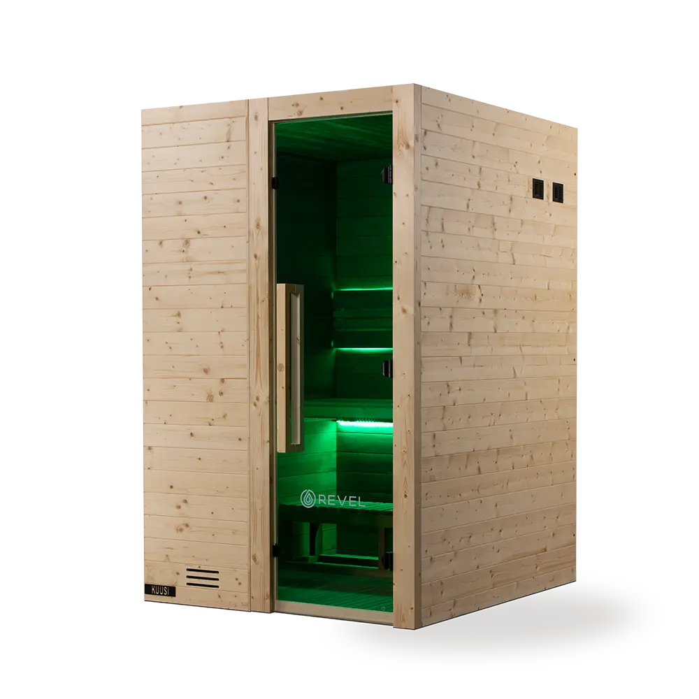 Revel Kuusi 2 Person Traditional Finnish Sauna - Image 18