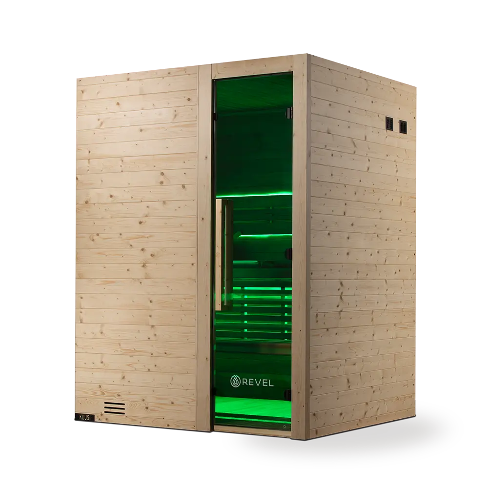 Revel Kuusi 4 Person Traditional Finnish Sauna - Image 16