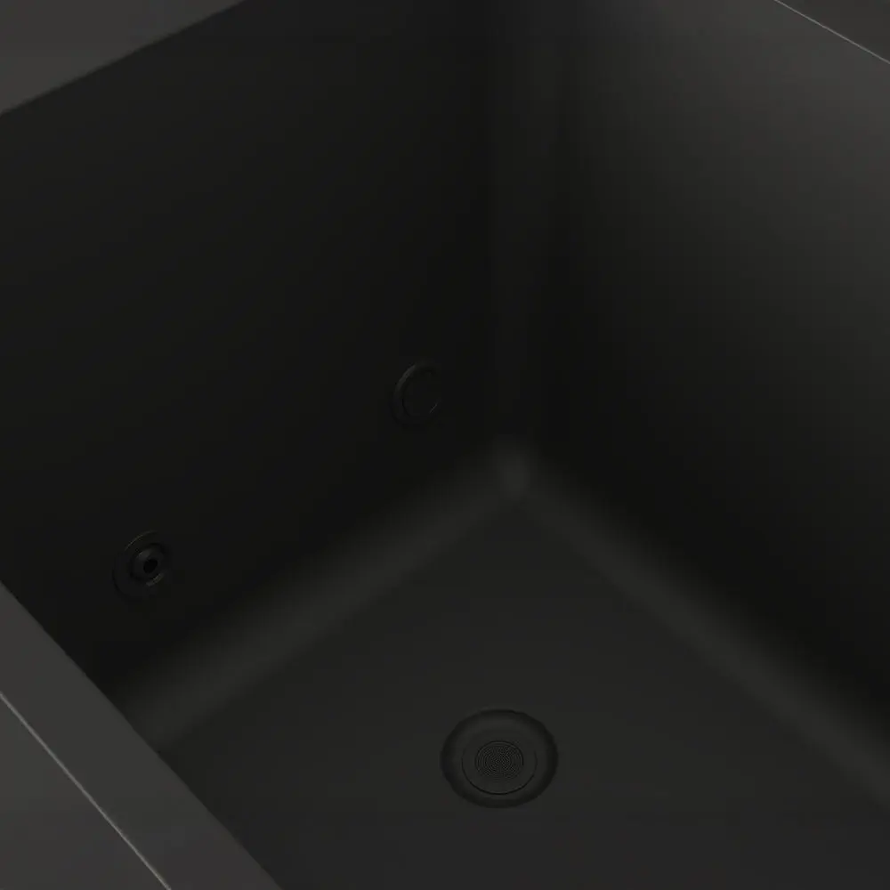 Revel Loom 4P Traditional Finnish Sauna with Glasur All in One Ice Bath Black - Image 6