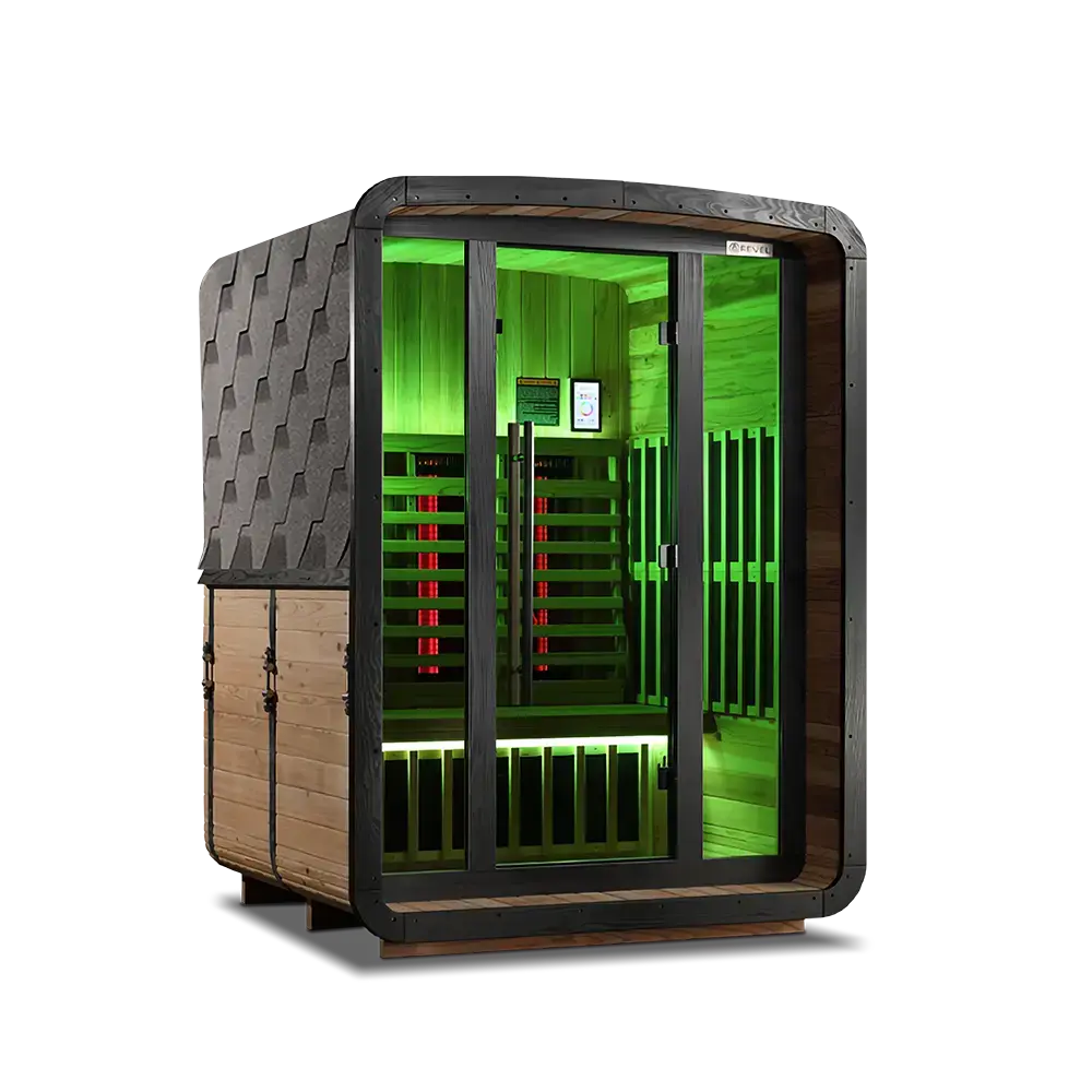 Revel Luna 3 Person Infrared Cabin Sauna - Next Gen - Image 27