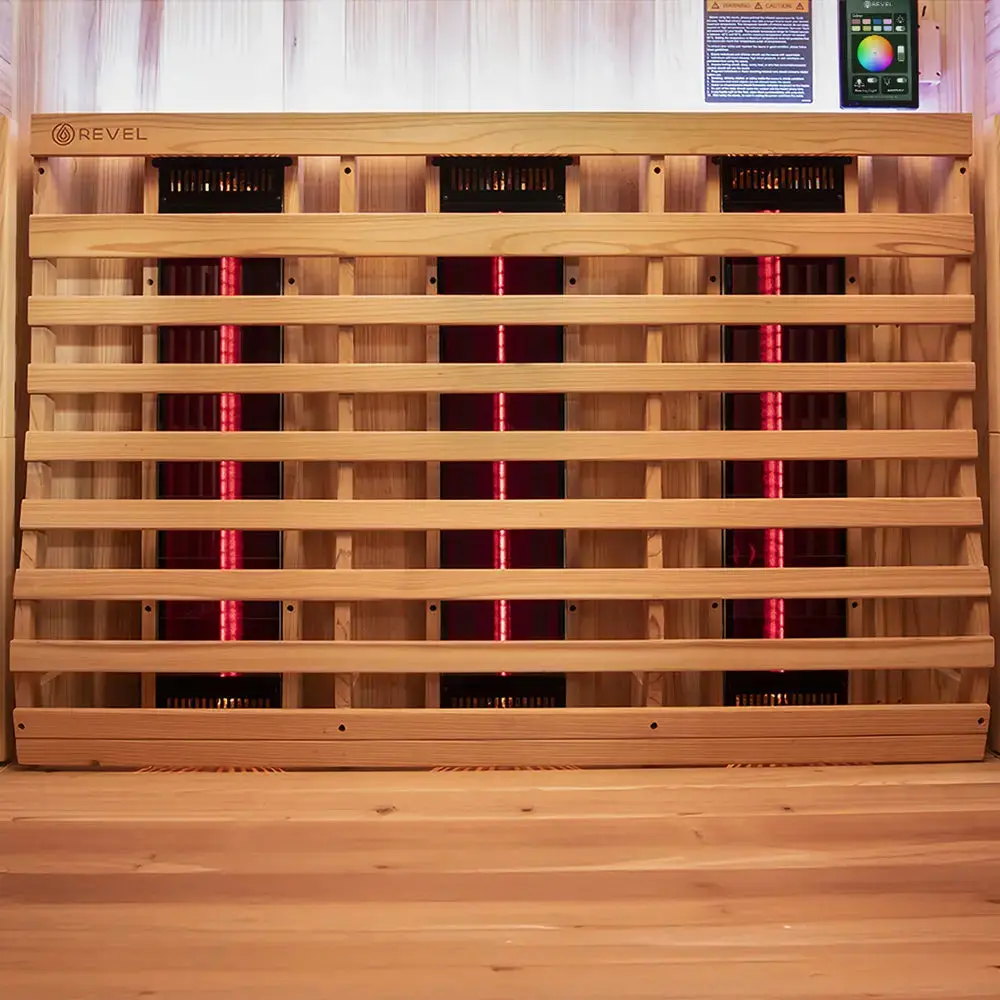 Revel Luna 3 Person Infrared Cabin Sauna - Next Gen - Image 4