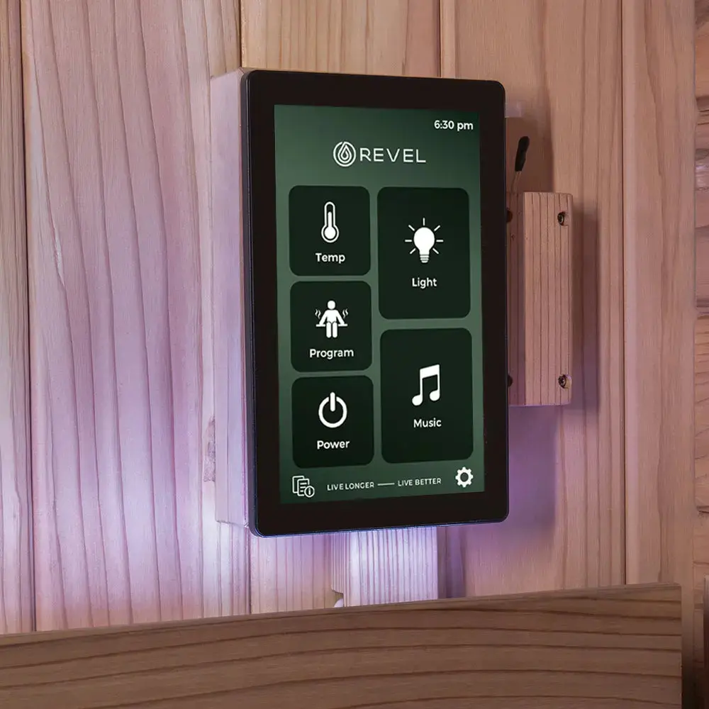 Revel Luna 3 Person Infrared Cabin Sauna - Next Gen - Image 5