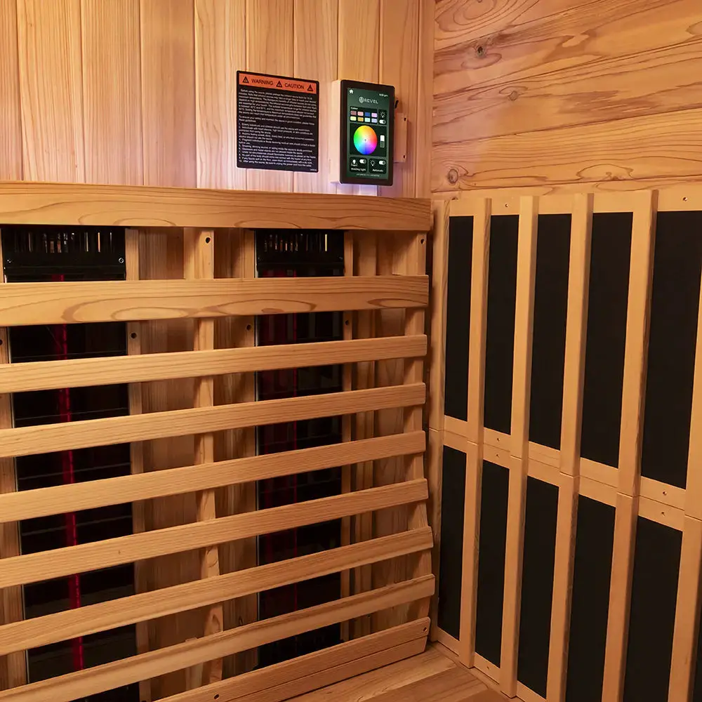 Revel Luna 3 Person Infrared Cabin Sauna - Next Gen - Image 6