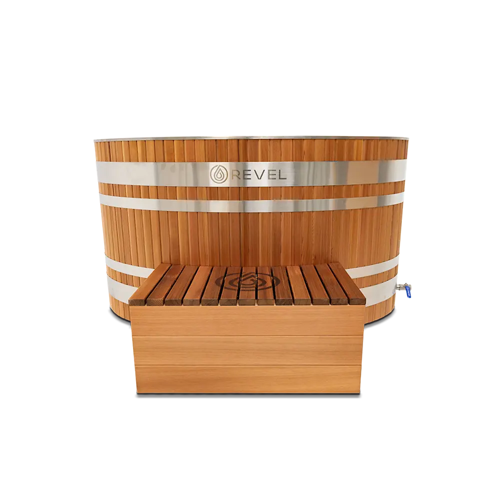 Revel Luna 3P Infrared Cabin Sauna with Glacier Solo Ice Bath and 1HP Chiller - Image 9