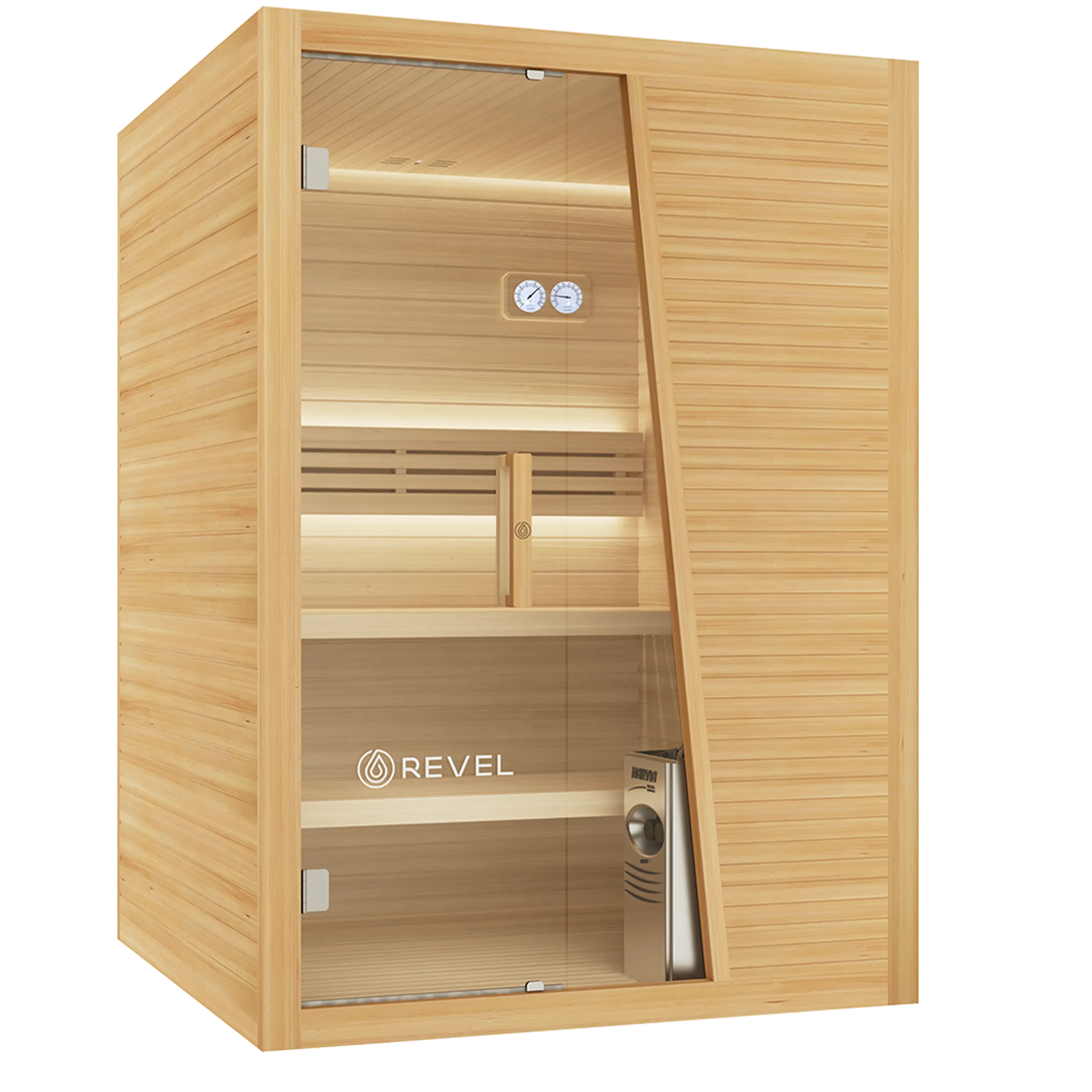 Revel Tampere (Gen 1) - 4 Person Double Tier Traditional Finnish Sauna - Image 8