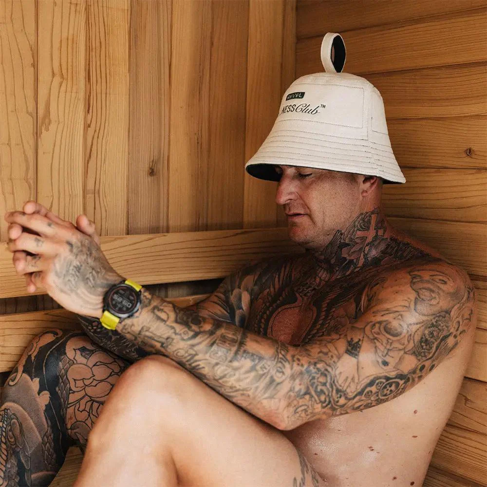 Revel Tuuli - Premium Sauna Hat - 100% Wool Heat Shield - White - Image 8